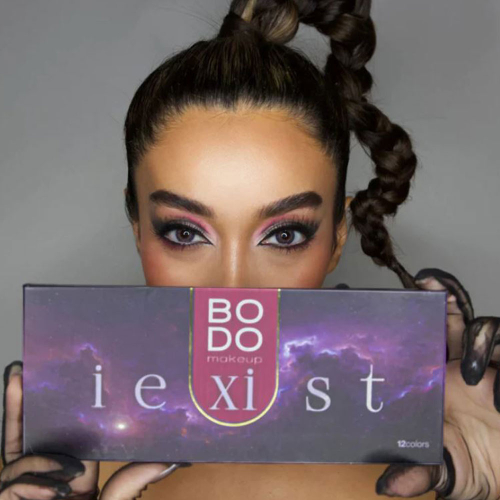 پالت سایه چشم 12 رنگ i exist بدو میکاپ BODO MAKEUP