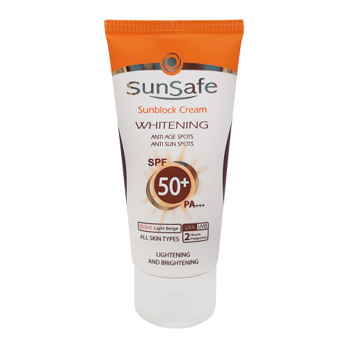 کرم ضد آفتاب روشن کننده سان سیف sunsafe