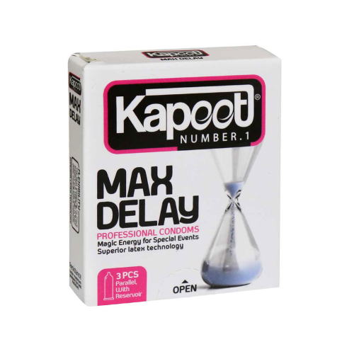 کاندوم تاخیری کاپوت مدل Max Delay بسته 3عددی