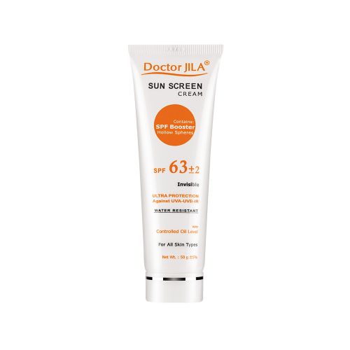 کرم ضدآفتاب بی رنگ SPF63 دکتر ژیلا مناسب انواع پوست