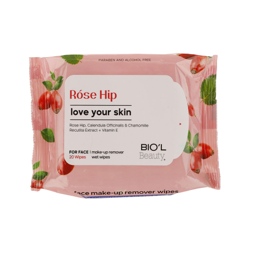 دستمال مرطوب بیول مدل Rose Hip بسته 20عددی