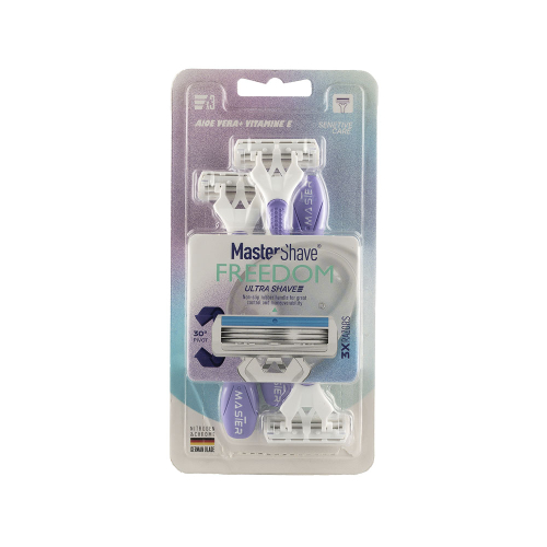 خود تراش 3 لبه مستر شیو مدل Freedom بسته 3عددی