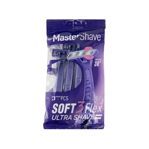 خودتراش سه لبه مستر شیو مدل  3 Soft بسته 3 عددی