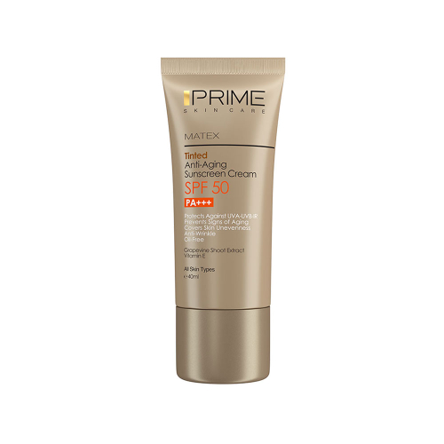 کرم ضد آفتاب جوانساز رنگی SPF50 پرایم مدل Matex
