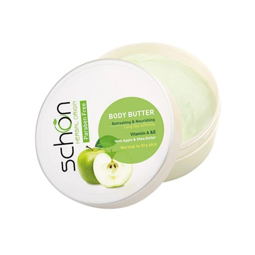 کره بدن شون حاوی عصاره سیب سبز مناسب پوست خشک و نرمال