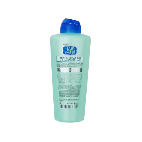 شامپو هیر واتر کامان حاوی کراتین مناسب موی آسیب دیده