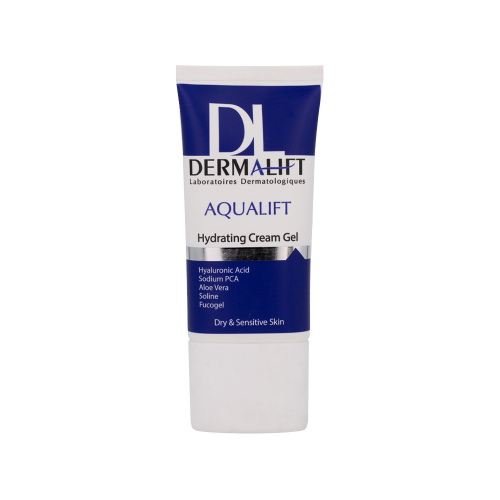 کرم ژل آبرسان درمالیفت مدل Aqualift مناسب پوست خشک و حساس