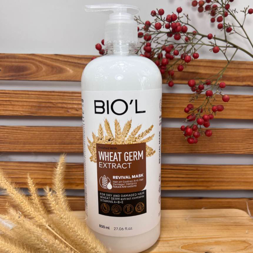 تصویر ماسک مو کراتينه جوانه گندم بیول مناسب موی خشک و آسیب دیده