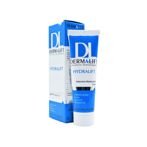 کرم مرطوب کننده قوی درمالیفت مدل Hydralift مناسب پوست خشک و خیلی خشک