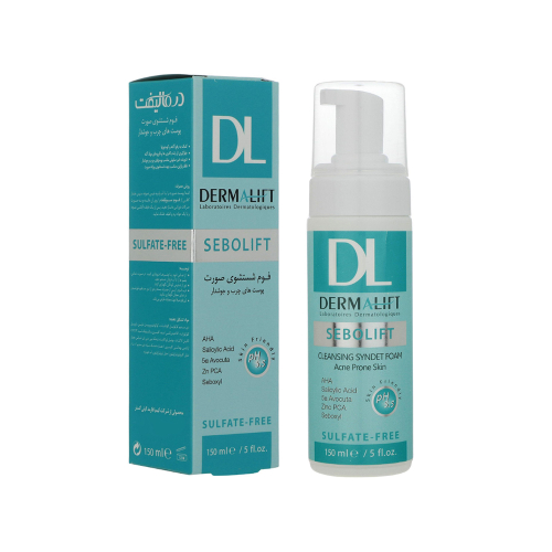 فوم شستشو درمالیفت مدل Sebolift مناسب پوست چرب و جوش‌دار 150میل