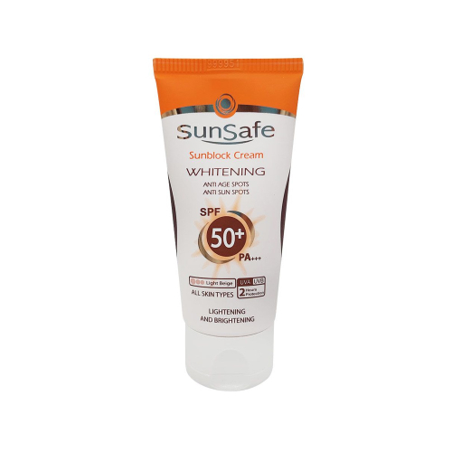 کرم ضد آفتاب روشن کننده SPF50 سان سیف