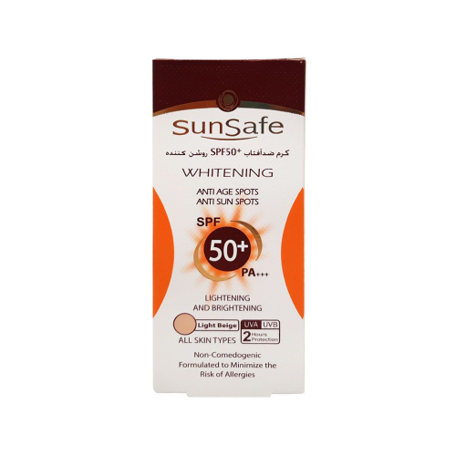 کرم ضد آفتاب روشن کننده SPF50 سان سیف