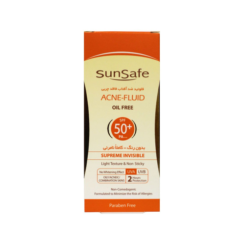 فلوئید ضد آفتاب فاقد چربی SPF50 سان سیف