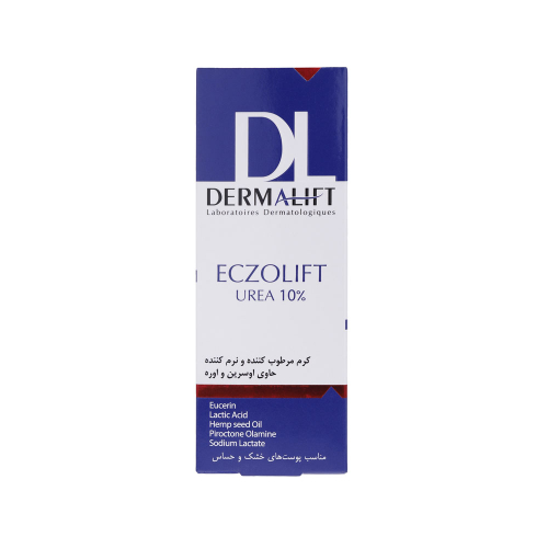 کرم مرطوب کننده درمالیفت حاوی اوره 10% مدل Eczolift حجم75میل