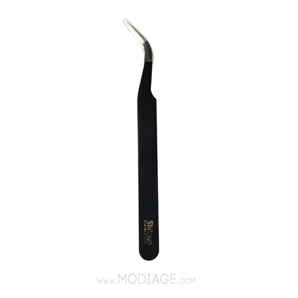 پنس حرفه ای سر کج مخصوص مژه شی رز Sh-Rose