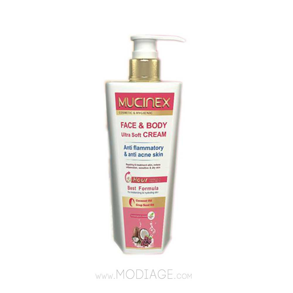 کرم مغذی و مرطوب کننده روغن نارگیل و اسانس انگور ماسینکس mucinex