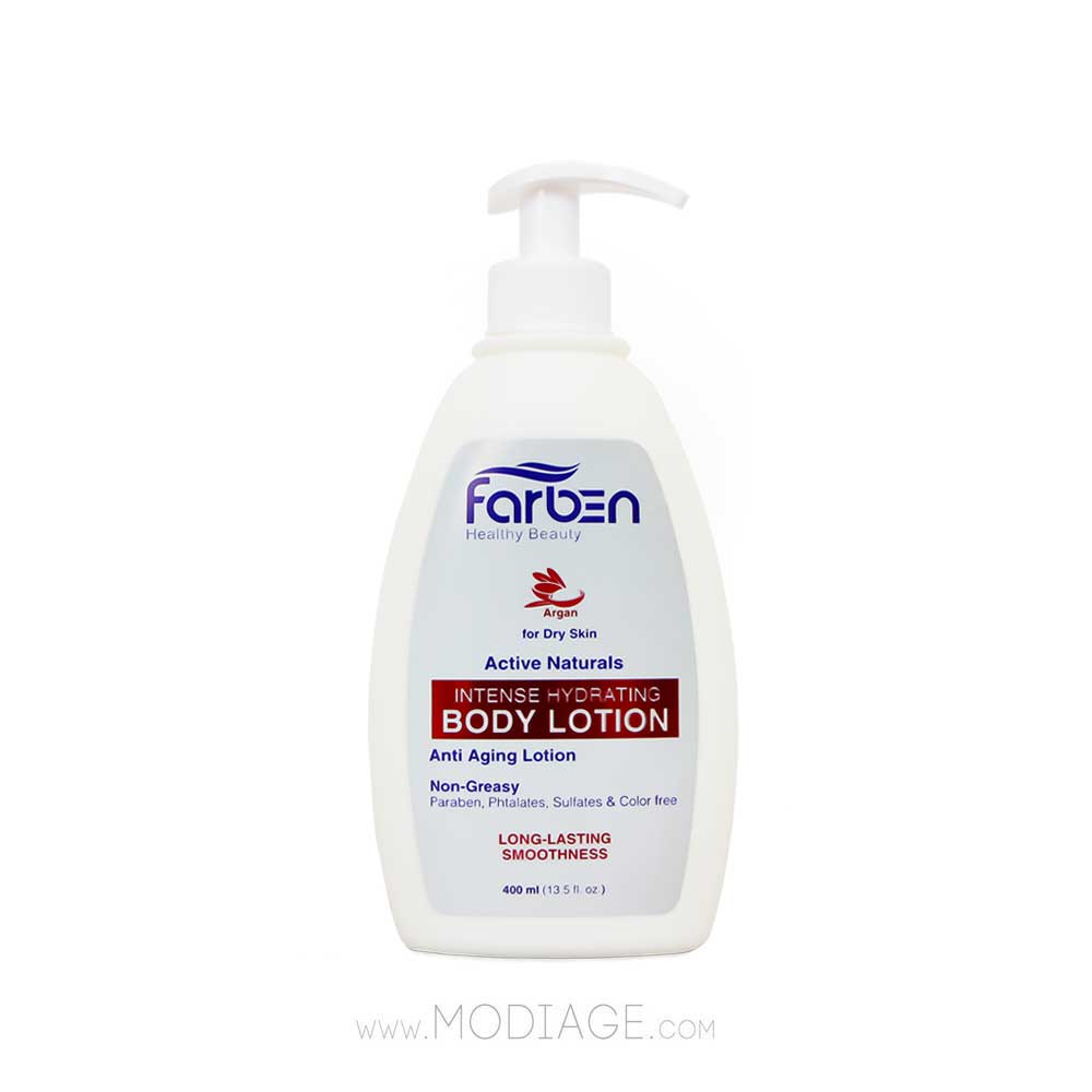 لوسیون آبرسان بدن روغن آرگان فاربن Farben