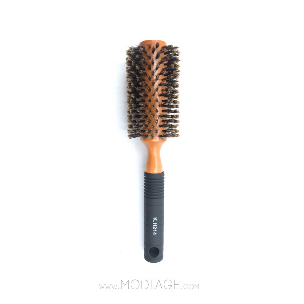 برس پیچ مویی حرفه ای چوبی kh214 شی رز Sh-Rose