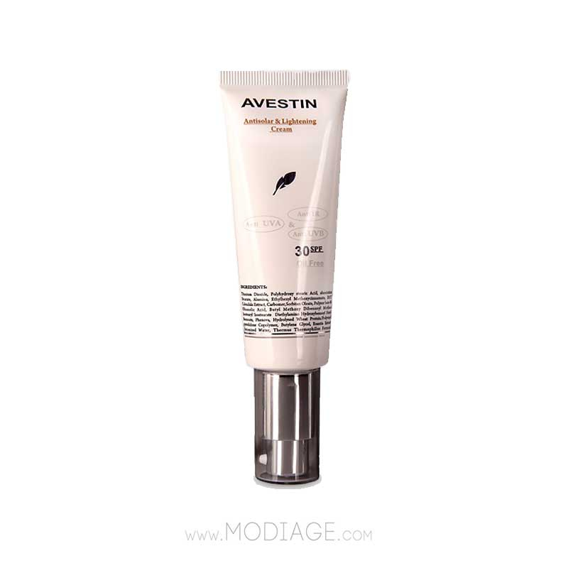 کرم ضد آفتاب و ضد لک spf30 اوستین Avestin