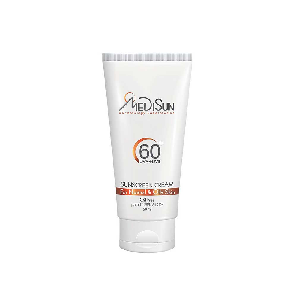 کرم ضدآفتاب بی‌رنگ SPF60 مدیسان Medisun