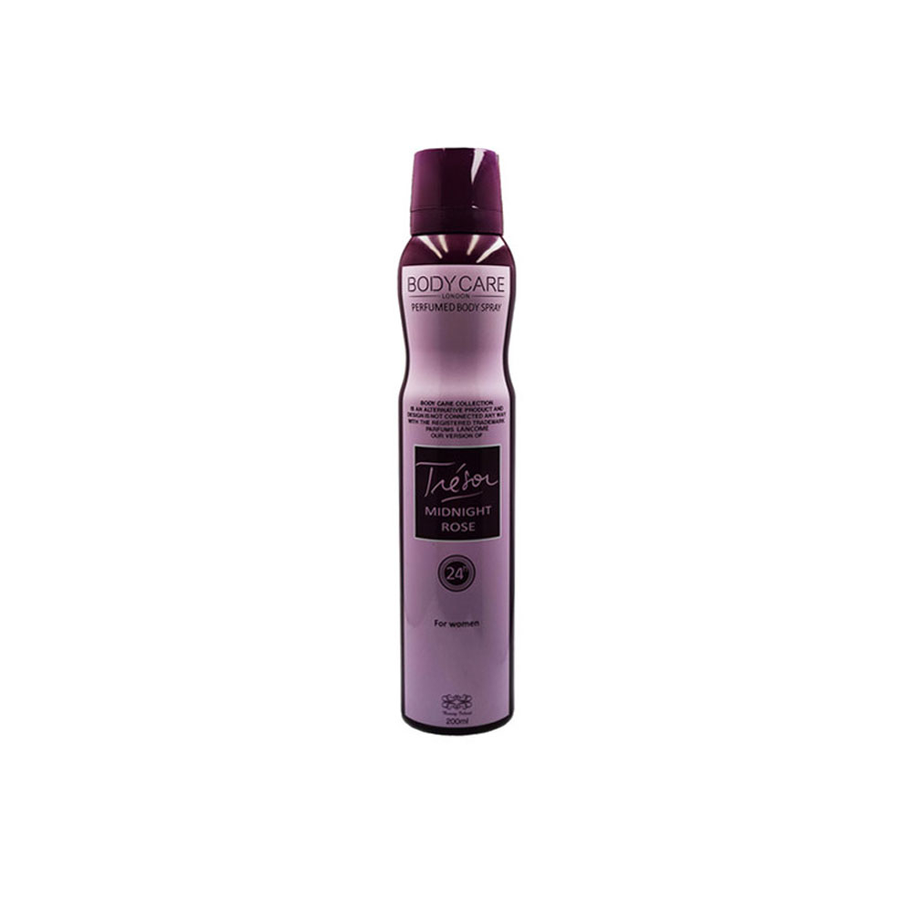 اسپری دئودورانت زنانه 200میلی لیتر Midnight Rose بادی کر body care
