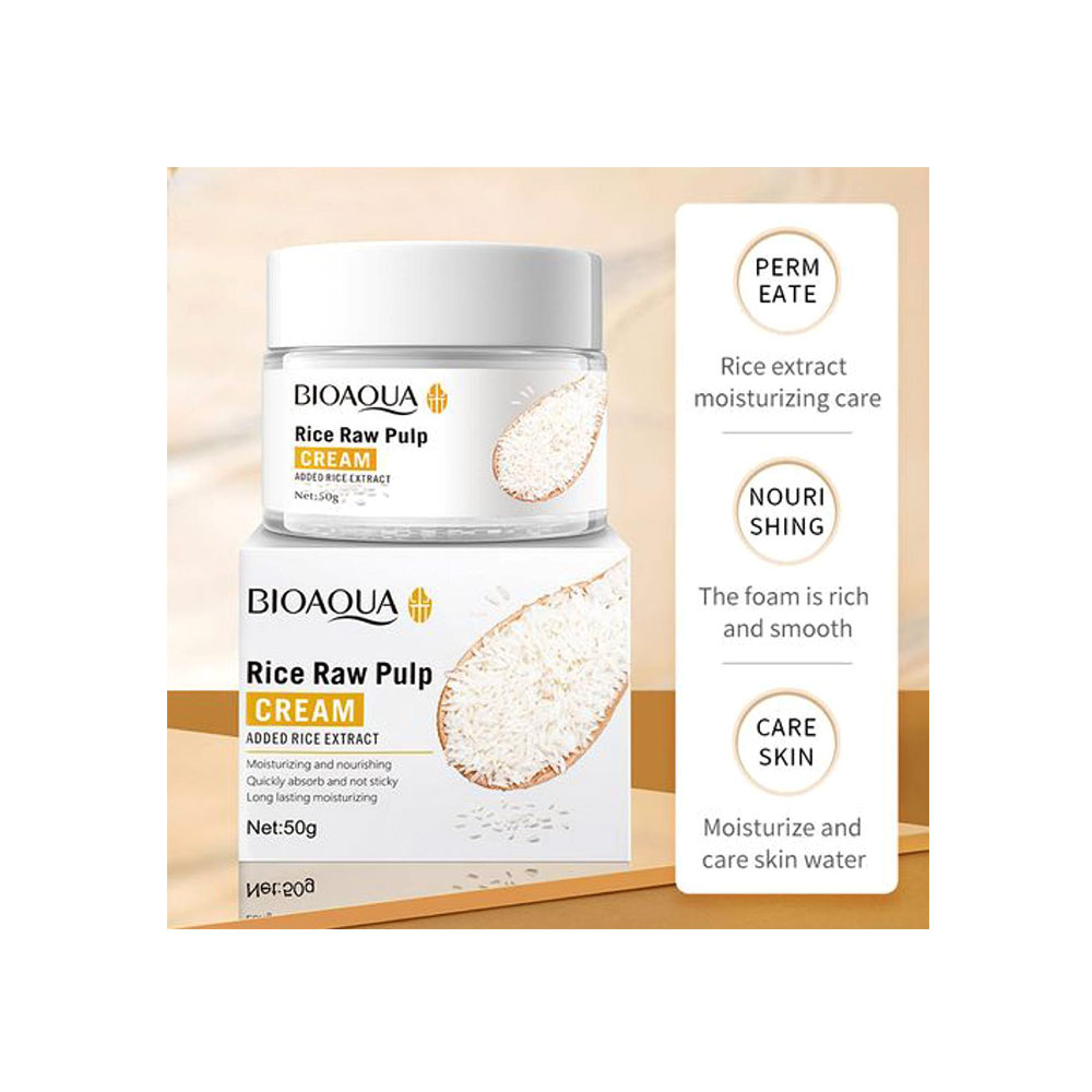 کرم صورت برنج بیوآکوا BIOAQUA