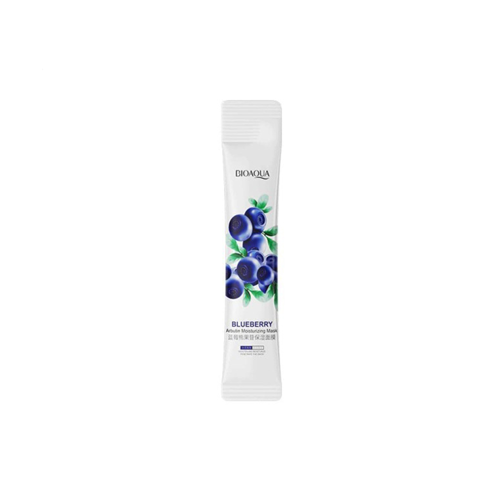 ماسک ساشه ای روشن کننده و آبرسان بلوبری و آربوتین بیوآکوا BIOAQUA