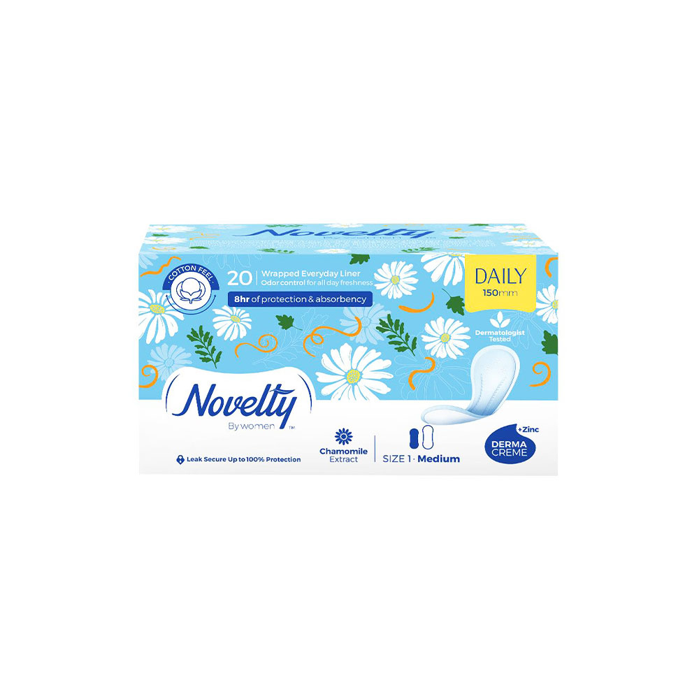 پد بهداشتی روزانه نازک متوسط ناولتی NOVELTY