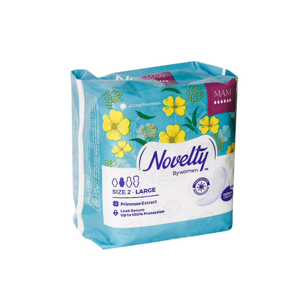 نوار بهداشتی مشبک ضخیم MAXI ویژه روز ناولتی NOVELTY