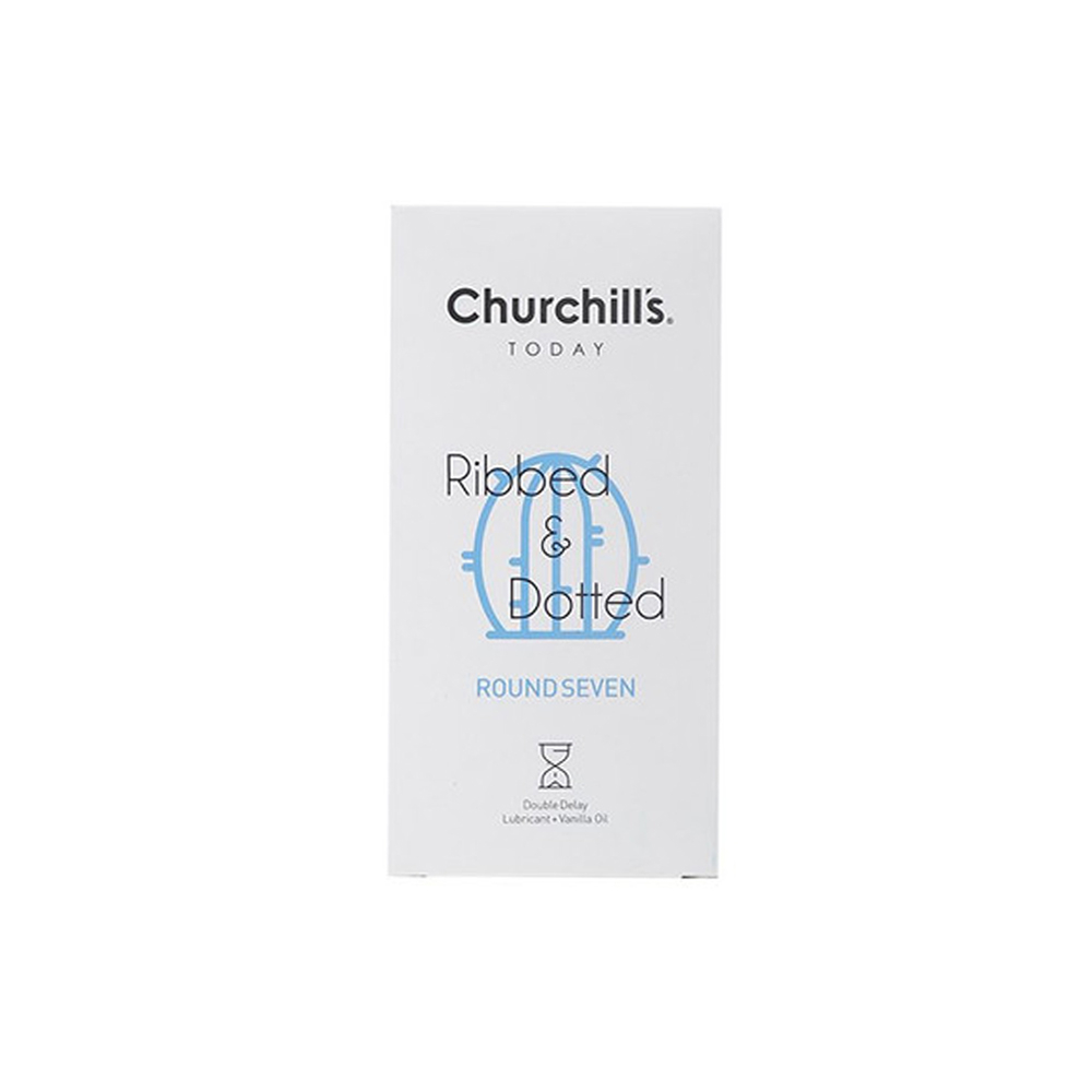 کاندوم RIBBED & DOTTED بسته 12 عددی چرچیلز CHURCHILLS