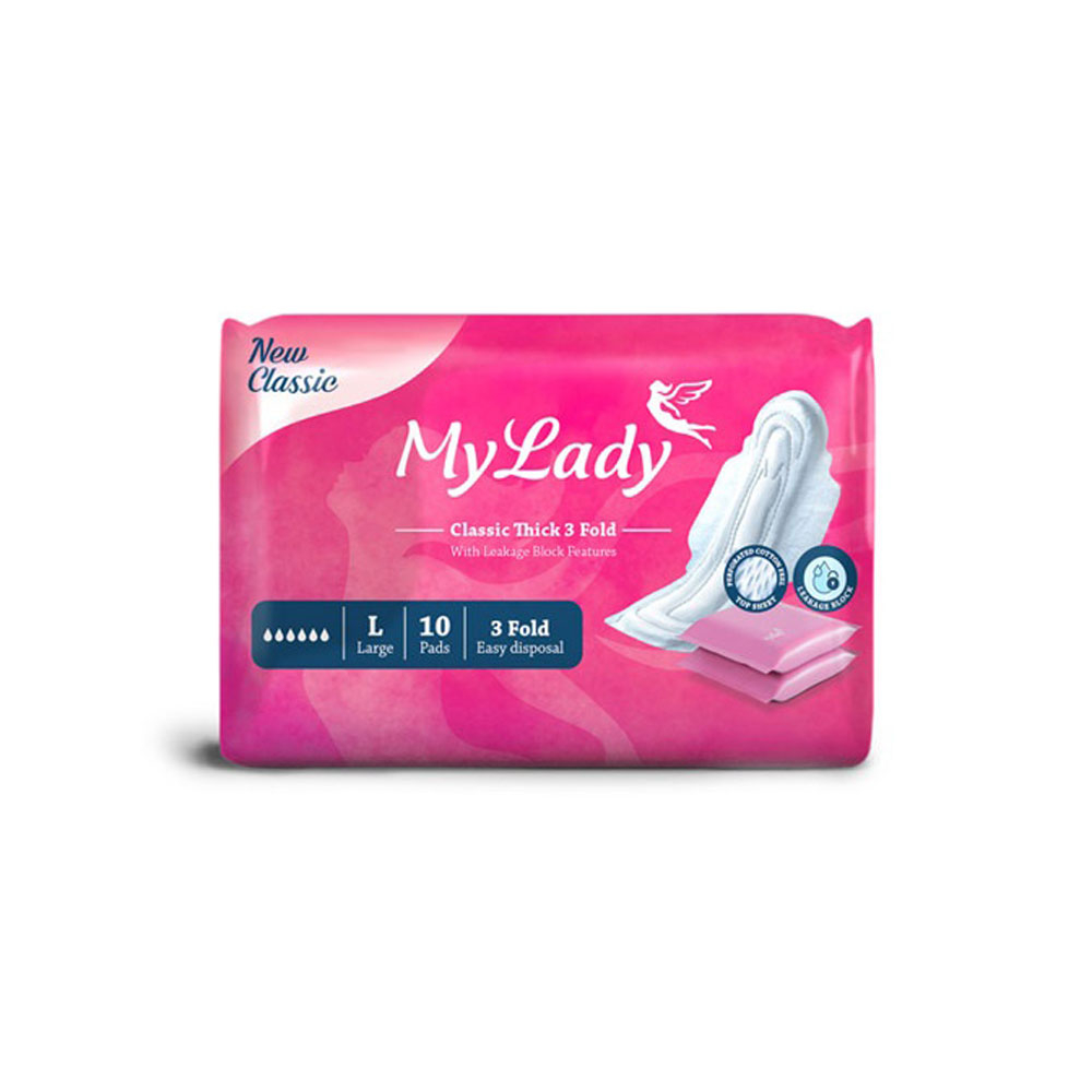 نوار بهداشتی نیوکلاسیک ضخیم مشبک بزرگ مای لیدی MYLADY
