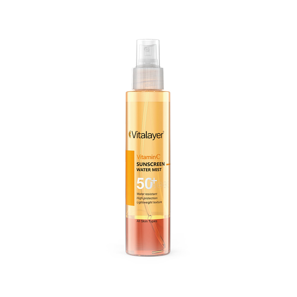اسپری ضد آفتاب SPF50 ویتالیر حاوی ویتامین C