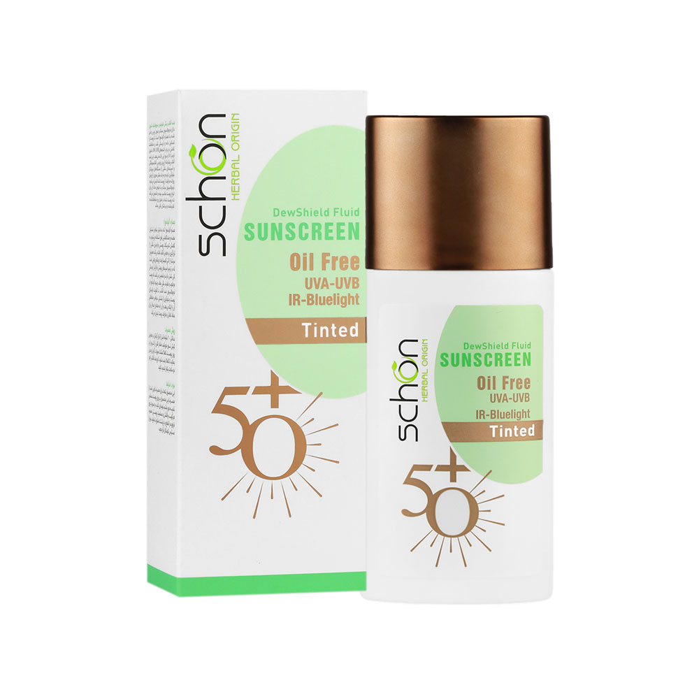 ضد آفتاب رنگی فلوئیدی SPF50 شون مدل Dew Shield