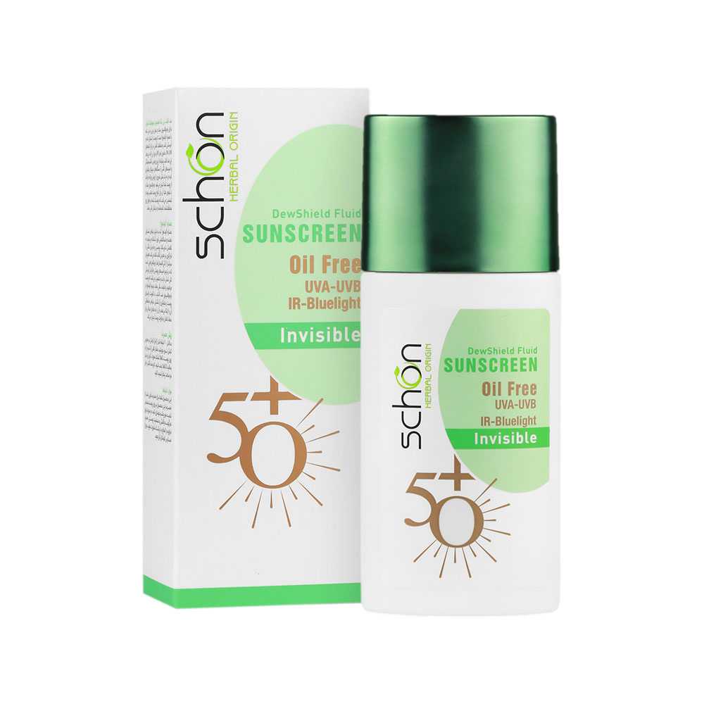 ضد آفتاب بی رنگ فلوئیدی SPF50 شون مدل Dew Shield