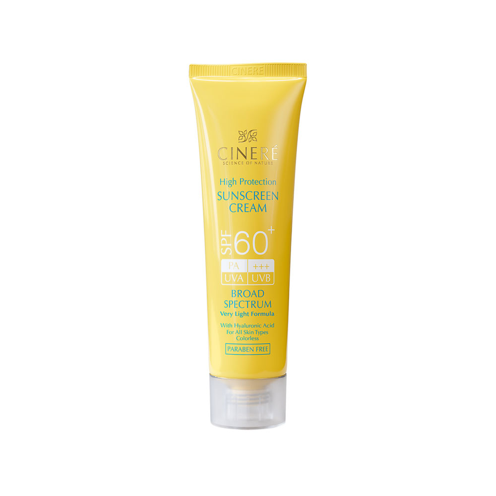 کرم ضدآفتاب بی رنگ SPF60 سینره مناسب انواع پوست 50میل