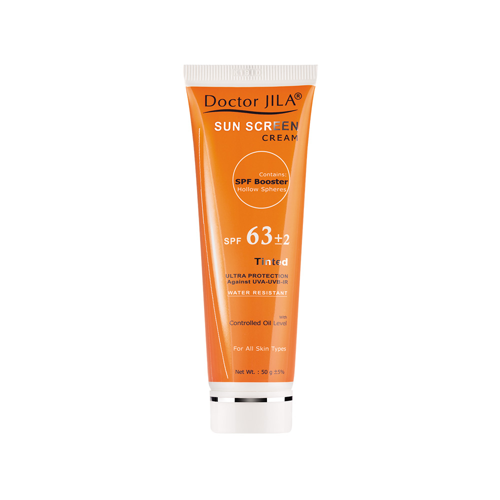 کرم ضدآفتاب رنگی SPF63 دکتر ژیلا مناسب انواع پوست