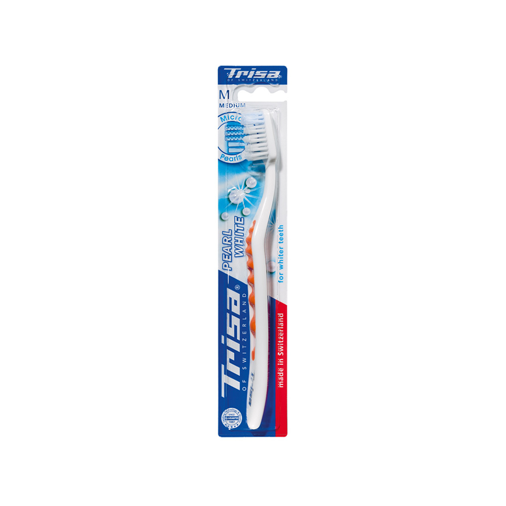 مسواک تریزا مدل Pearl White با برس متوسط