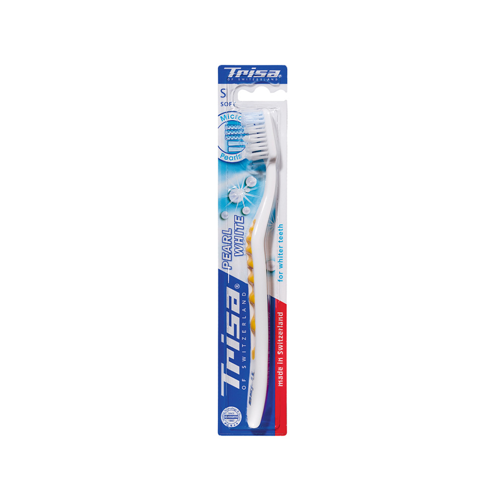 مسواک تریزا مدل Pearl White با برس نرم