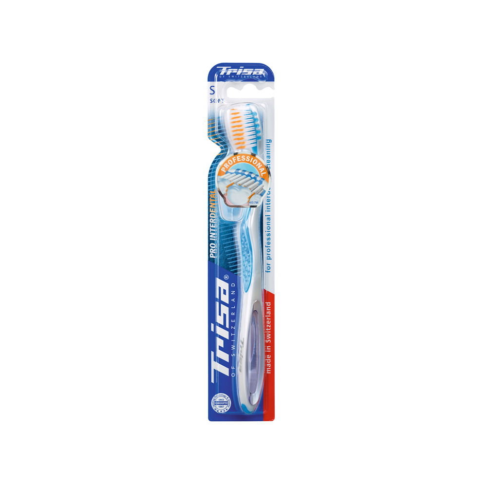 مسواک تریزا مدل Pro Interdental با برس نرم و محافظ