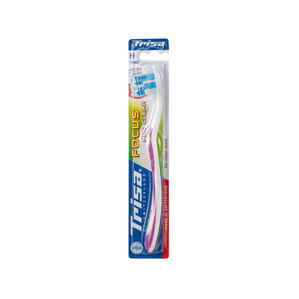 مسواک تریزا مدل Focus Pro Clean با برس سخت و محافظ
