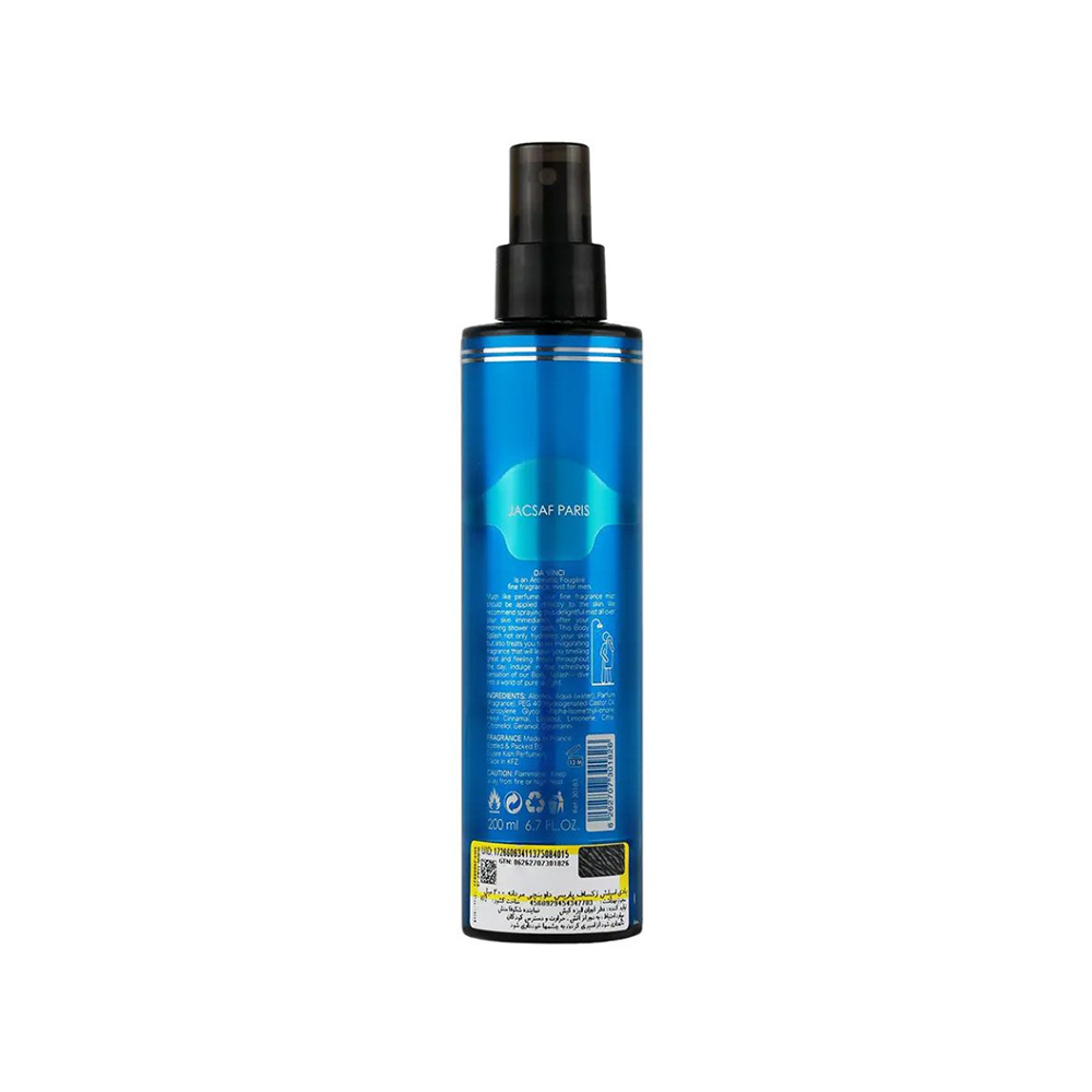 بادی اسپلش مردانه ژک ساف مدل Davinci حجم 200 میل