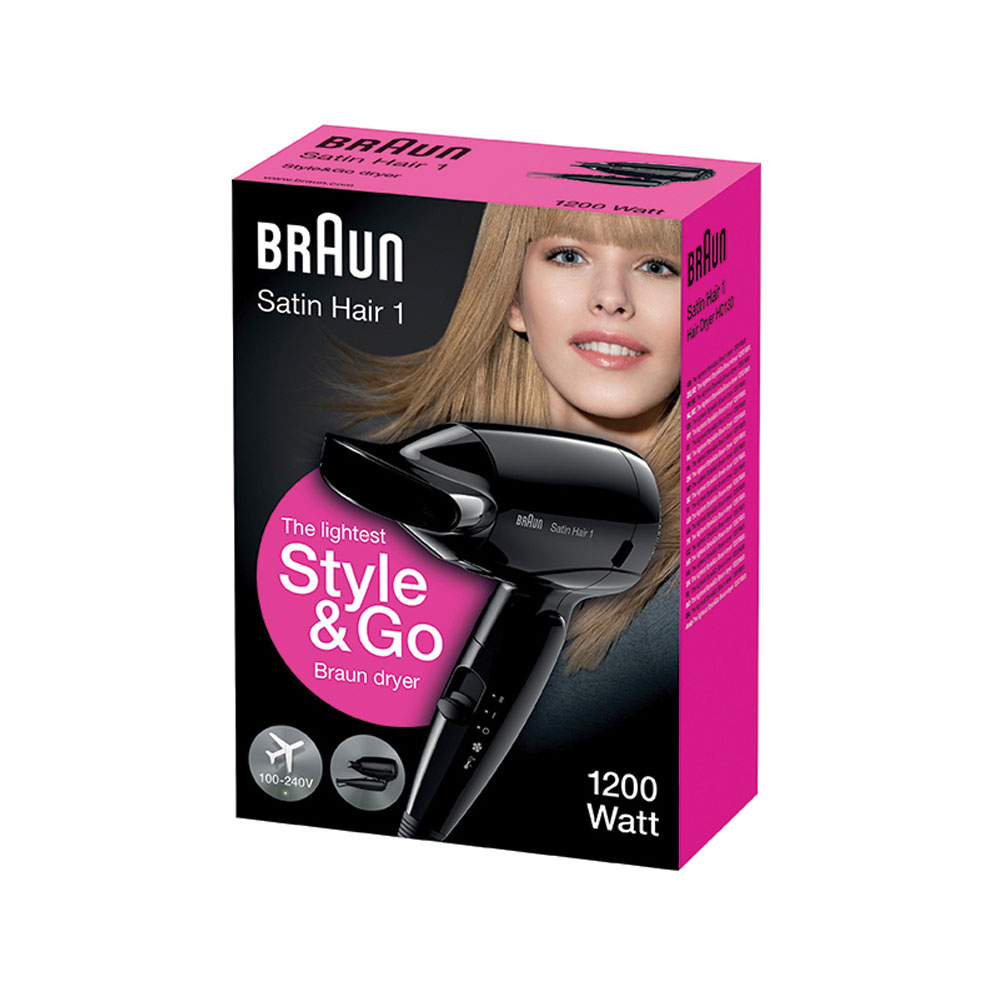 سشوار مسافرتی براون سری 1 Satin Hair مدل HD130