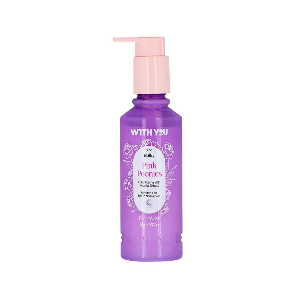 شوینده صورت کرمی ویت یو مدل Pink Peoniesحجم200میل