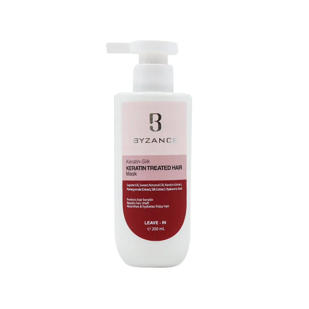 ماسک مو بیزانس مدل Keratin Silk مناسب  مخصوص موهای کراتینه شده 200 میل