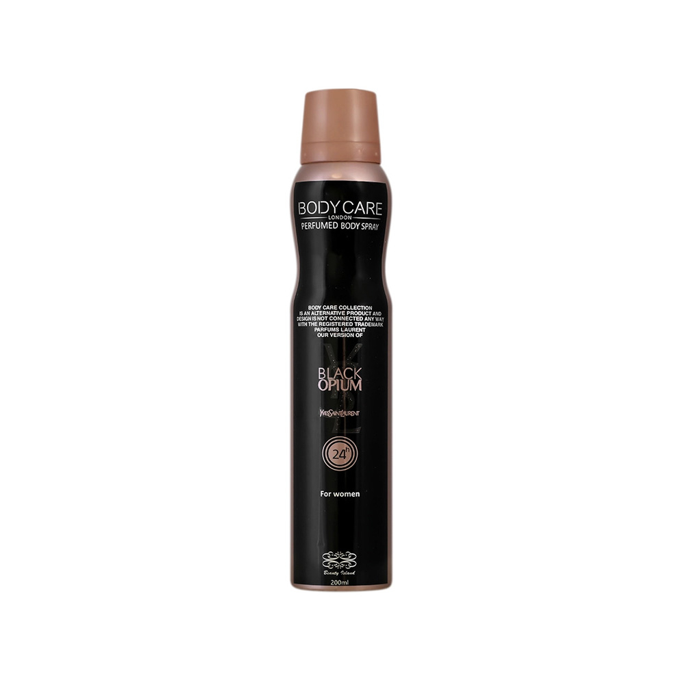 اسپری بدن زنانه بادی کر مدل Yves Saint Laurent Black Opium