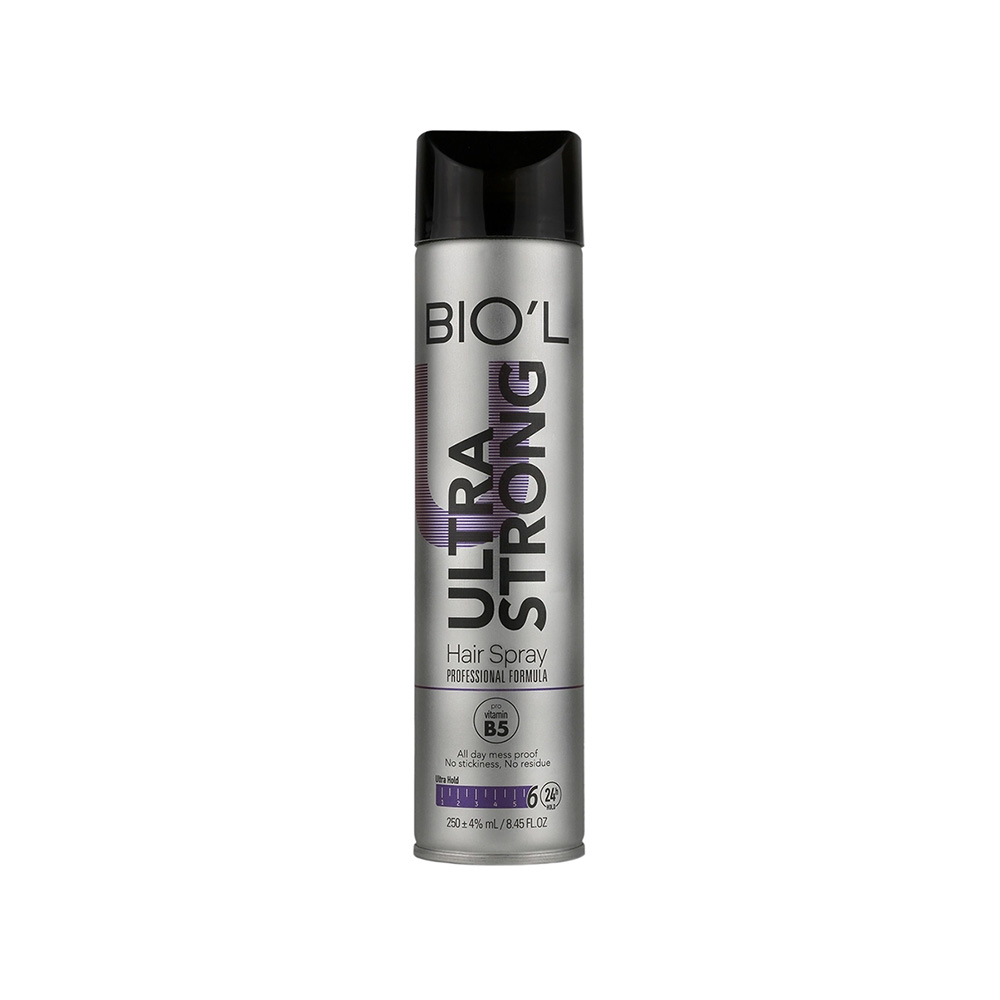 اسپری حالت دهنده مو بیول مدل Ultra Strong حجم 250 میل