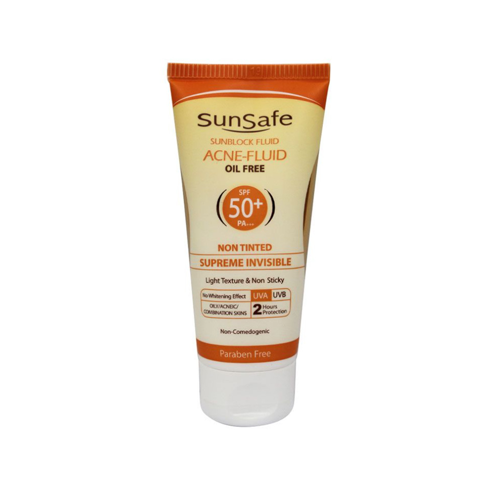 فلوئید ضد آفتاب فاقد چربی SPF50 سان سیف