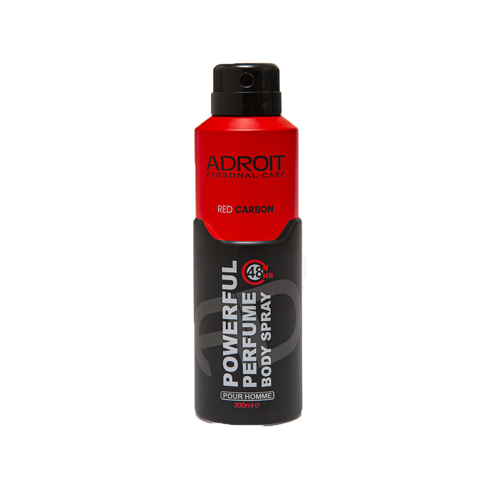 اسپری بدن مردانه آدرویت مدل RED CARBON
