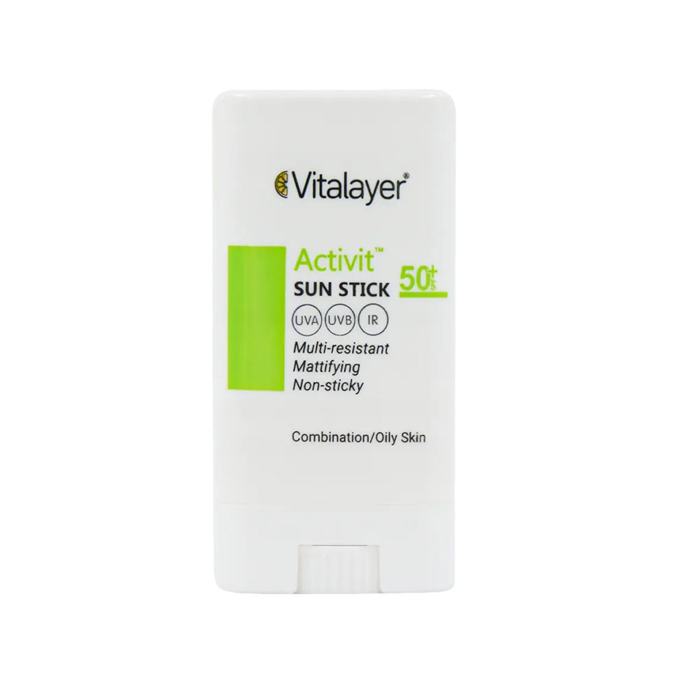 ضد آفتاب استیکی SPF50 ویتالیر مدل Activit مناسب پوست چرب و مختلط