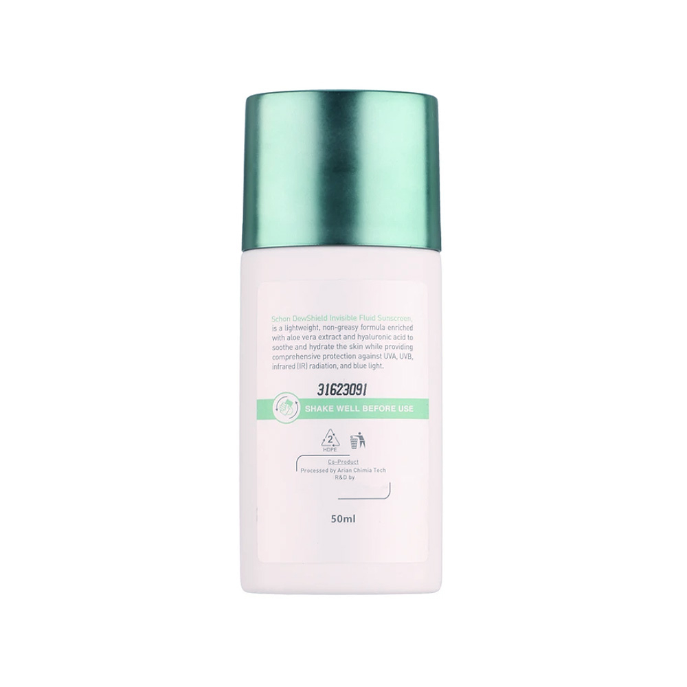 ضد آفتاب بی رنگ فلوئیدی SPF50 شون مدل Dew Shield